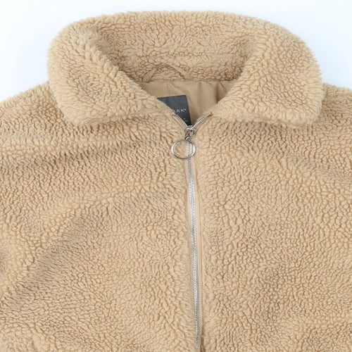 Primark Womens Brown  Fleece Jacket Coat Size S