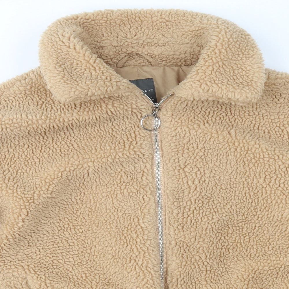 Primark Womens Brown  Fleece Jacket Coat Size S