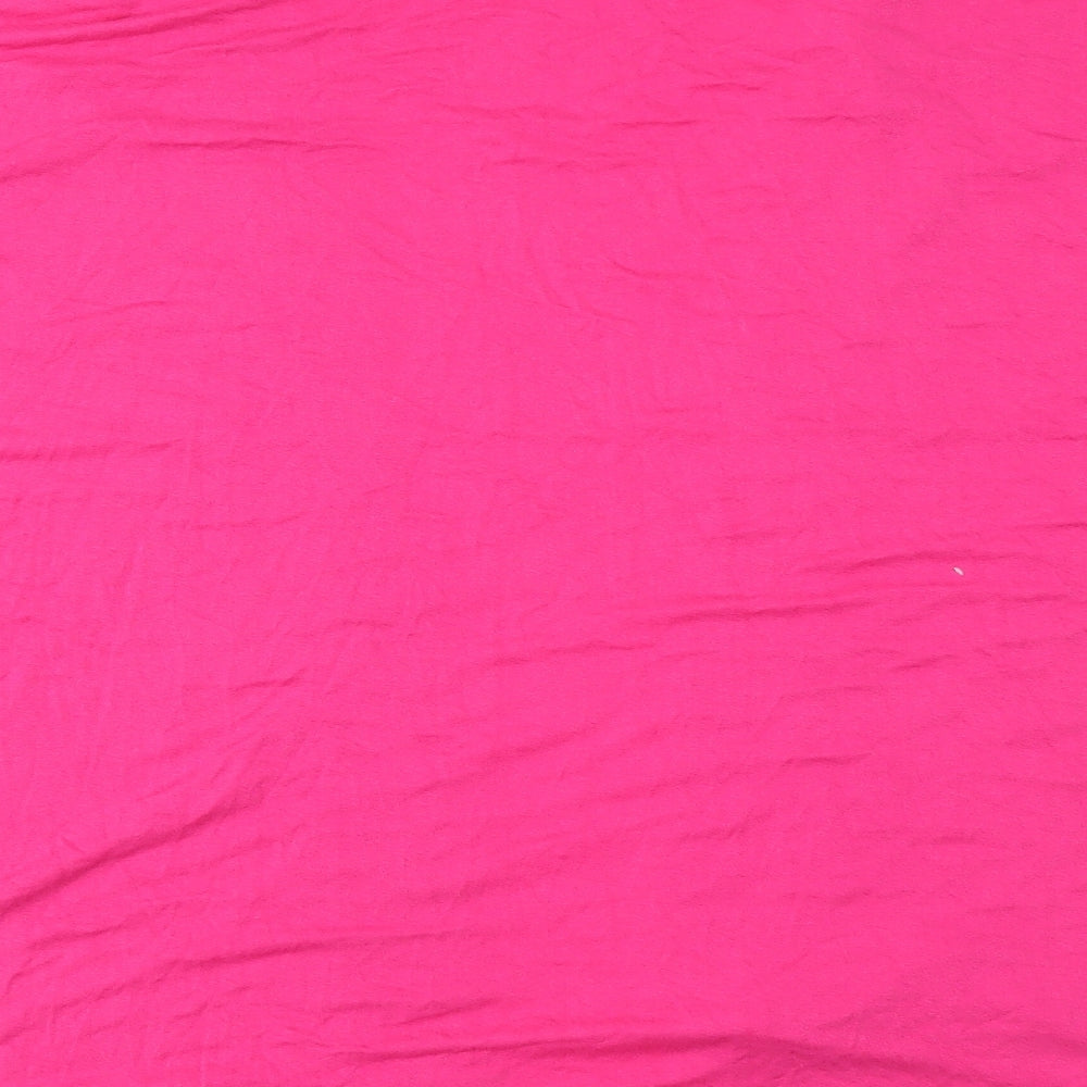 George Womens Pink  Jersey Basic Blouse Size XL