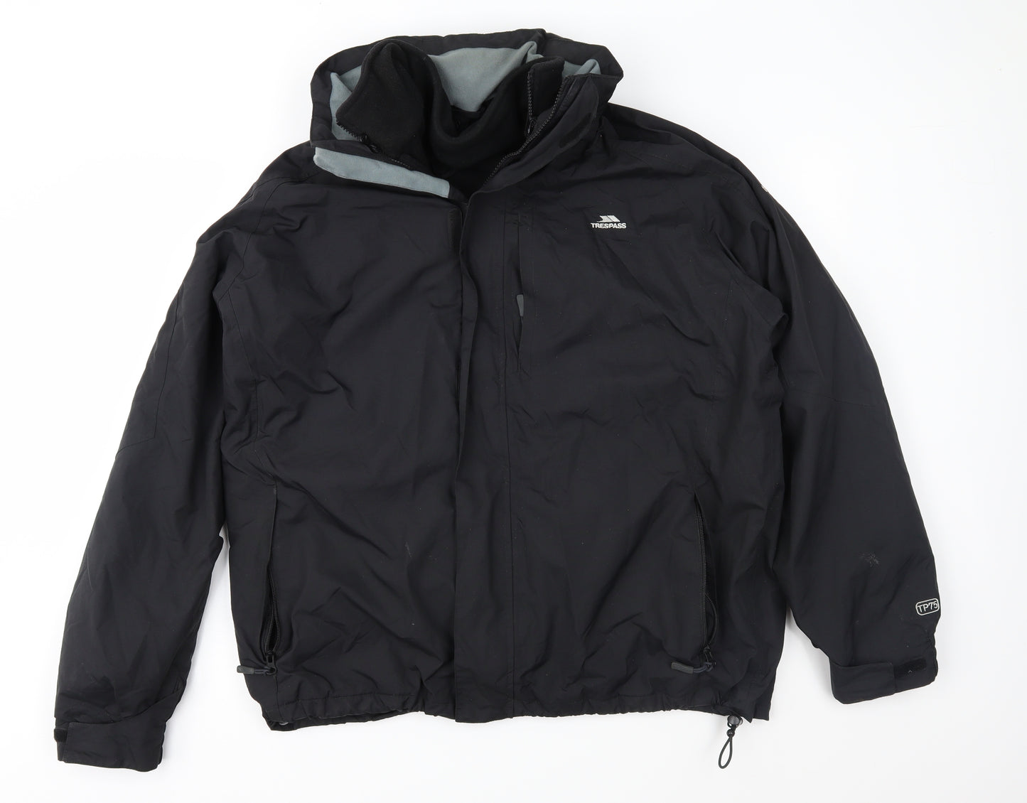 Trespass Mens Black   3-in-1 Jacket Jacket Size L