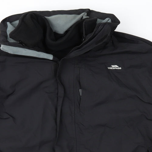 Trespass Mens Black   3-in-1 Jacket Jacket Size L