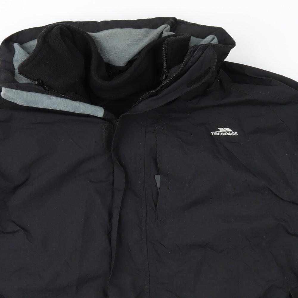 Trespass Mens Black   3-in-1 Jacket Jacket Size L