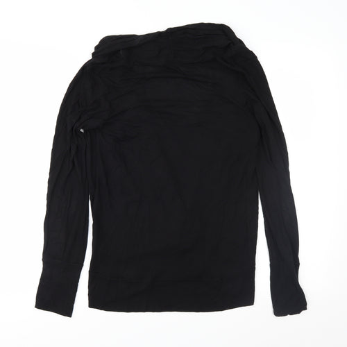 Oasis Womens Black  Jersey Basic Blouse Size 10