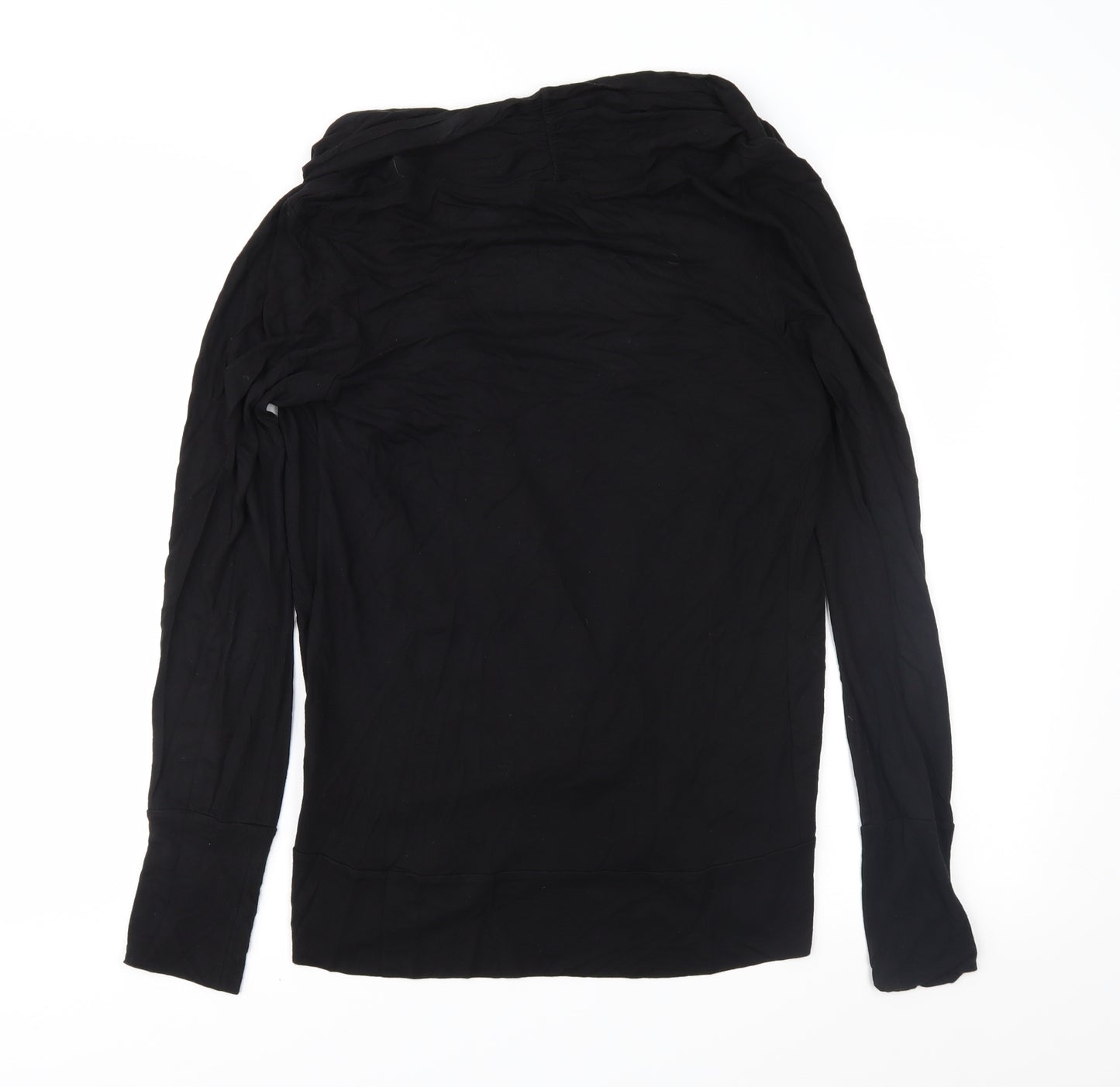 Oasis Womens Black  Jersey Basic Blouse Size 10