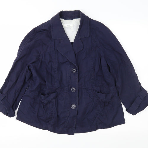 Marks and Spencer Womens Blue   Jacket  Size 14