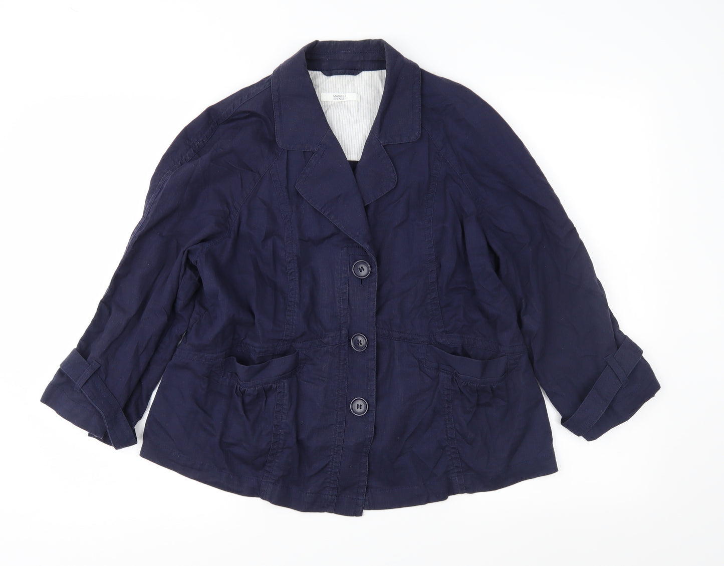 Marks and Spencer Womens Blue   Jacket  Size 14