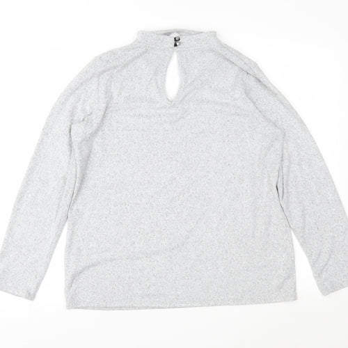 F&F Womens Grey  Knit Pullover Jumper Size 14