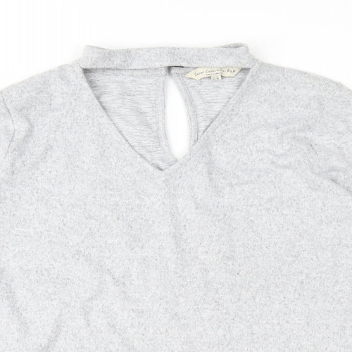 F&F Womens Grey  Knit Pullover Jumper Size 14