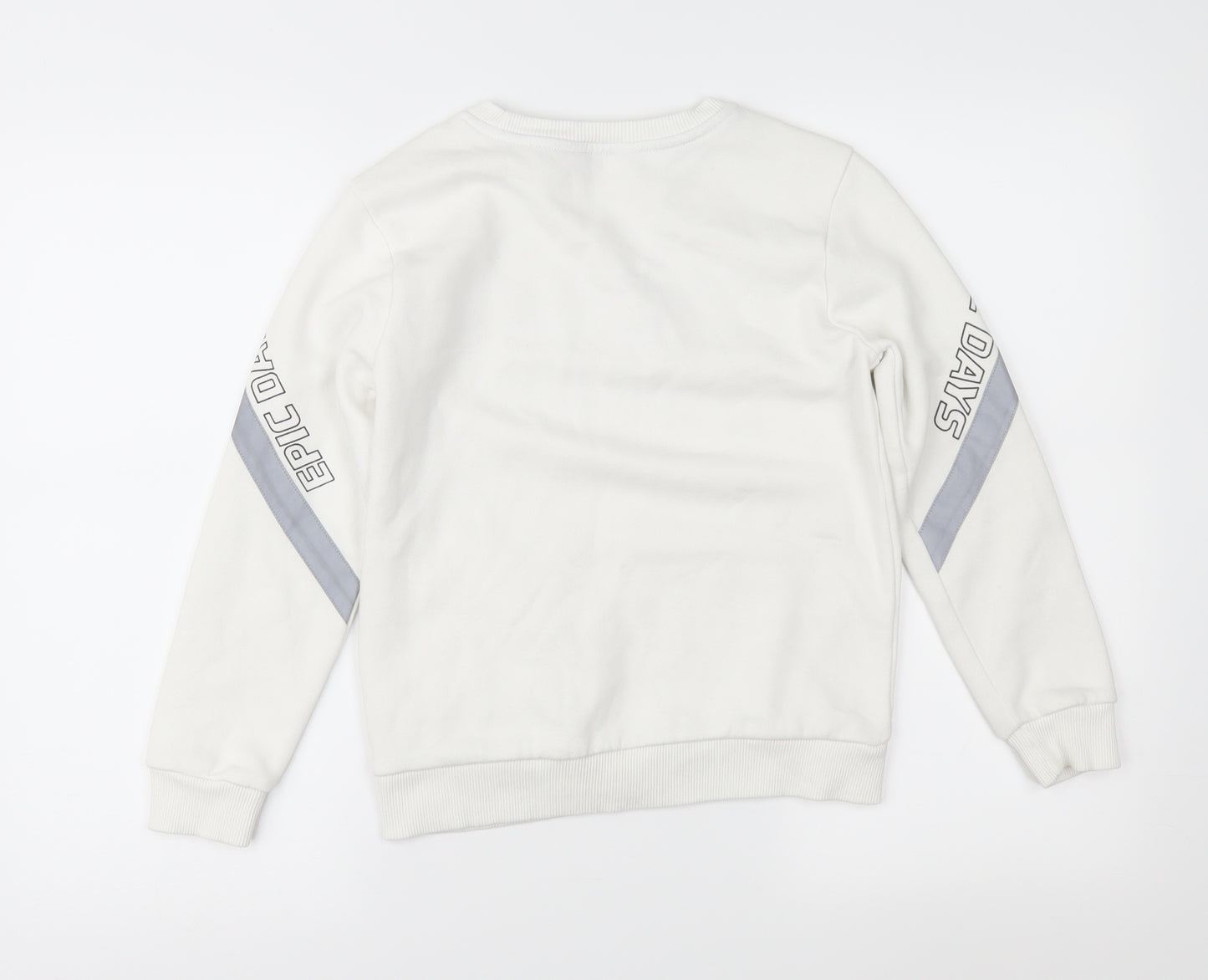George Girls White   Pullover Sweatshirt Size 9-10 Years