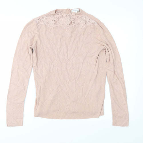 Warehouse Womens Pink  Knit Pullover Jumper Size 12