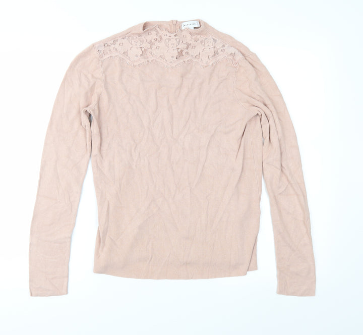 Warehouse Womens Pink  Knit Pullover Jumper Size 12