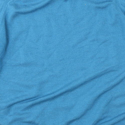 EWM Womens Blue  Knit Pullover Jumper Size S