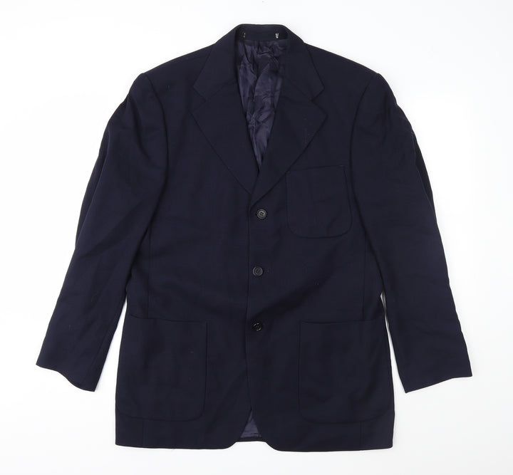 Preworn Mens Blue Jacket Suit Jacket Size 40