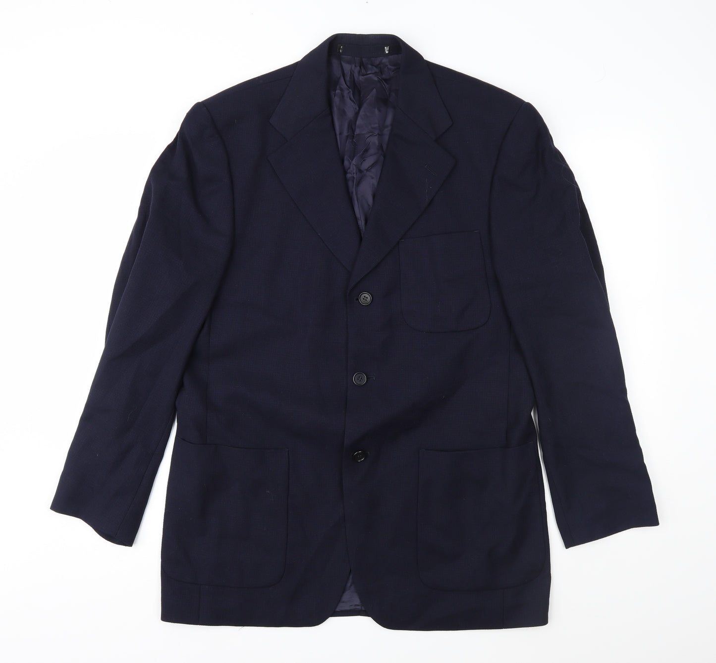 Preworn Mens Blue   Jacket Suit Jacket Size 40
