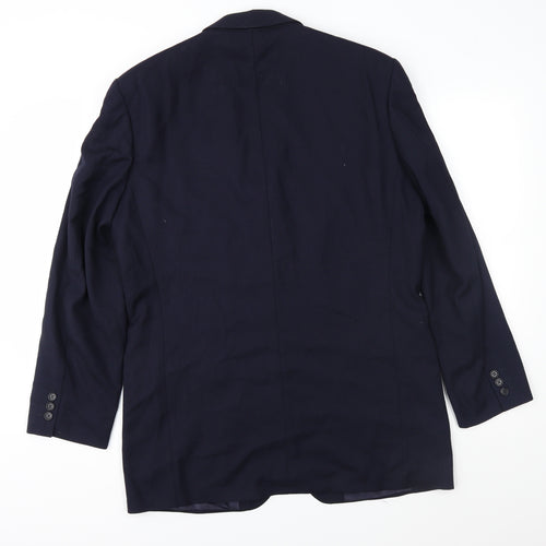 Preworn Mens Blue   Jacket Suit Jacket Size 40