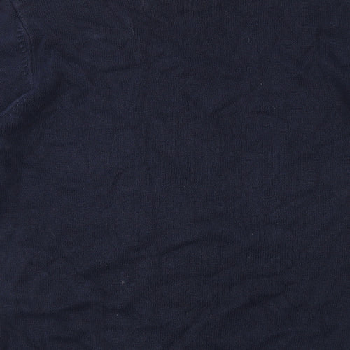 Easy Mens Blue  Knit Pullover Jumper Size M