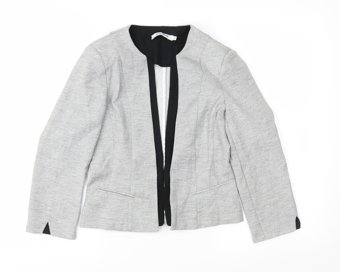 Style London Womens Grey   Jacket Suit Jacket Size XS