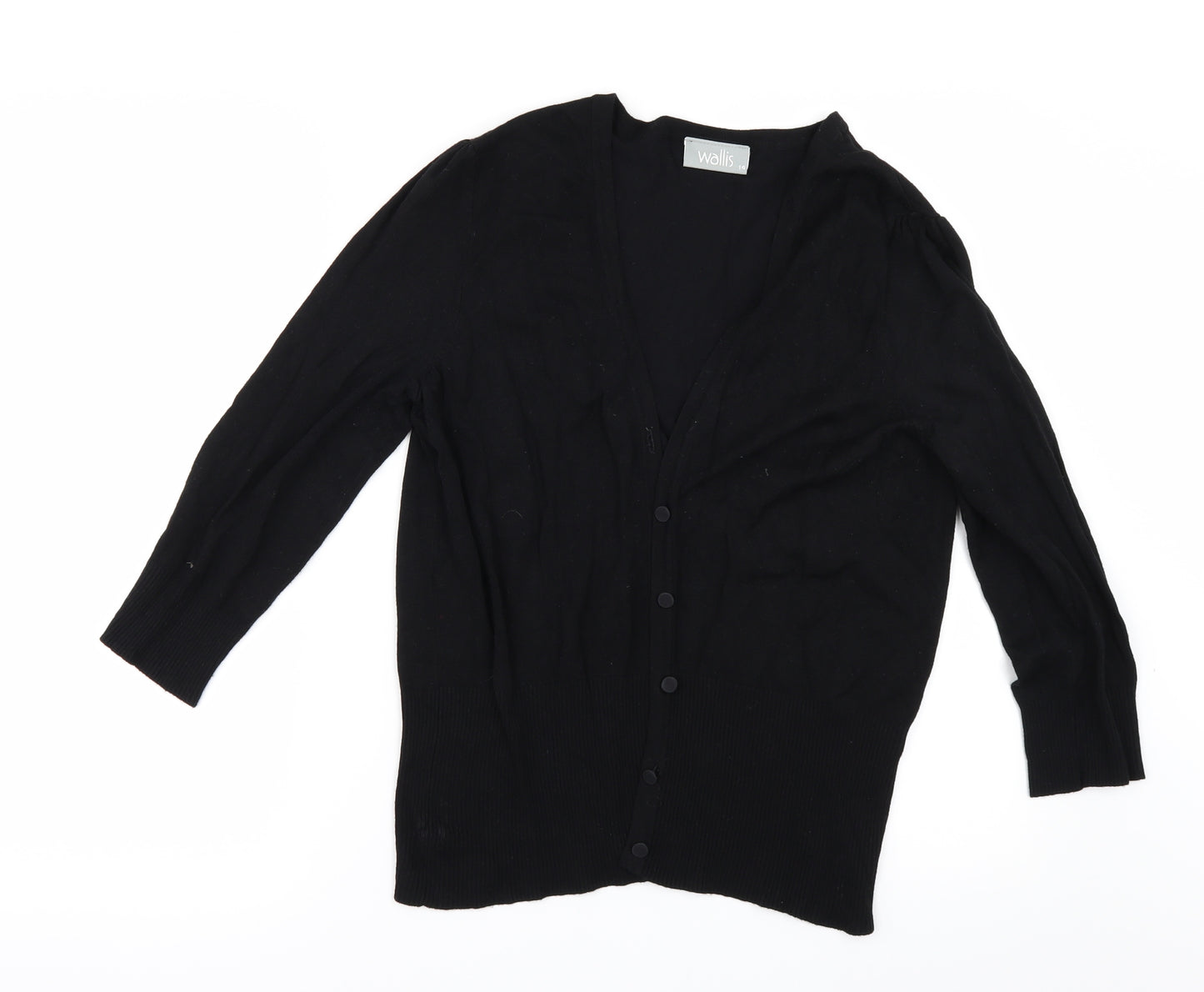 Wallis Womens Black   Cardigan Jumper Size 14