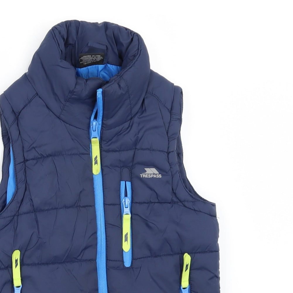 Trespass Boys Blue   Gilet Jacket Size 5-6 Years  - bodywarmer