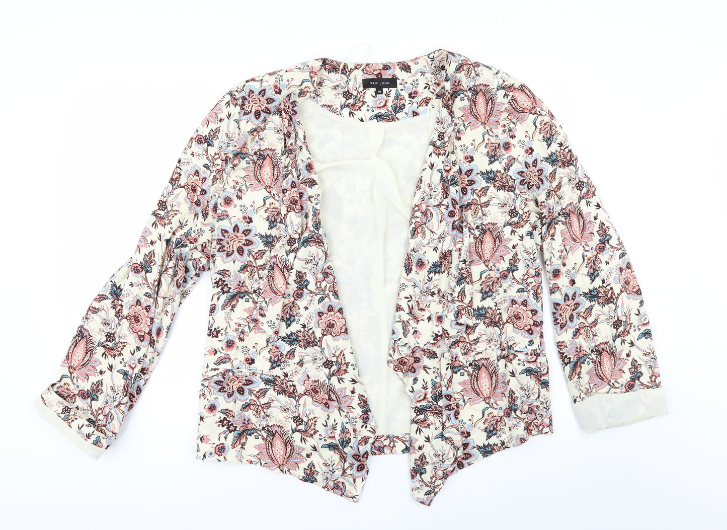 New Look Womens Ivory Floral  Jacket  Size 18