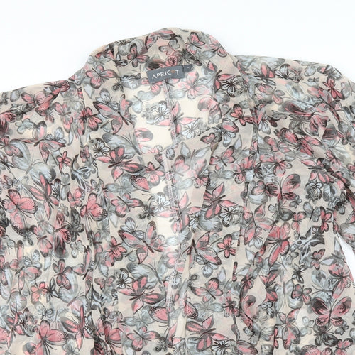 Apricot Womens Beige Floral  Kimono Blouse Size L