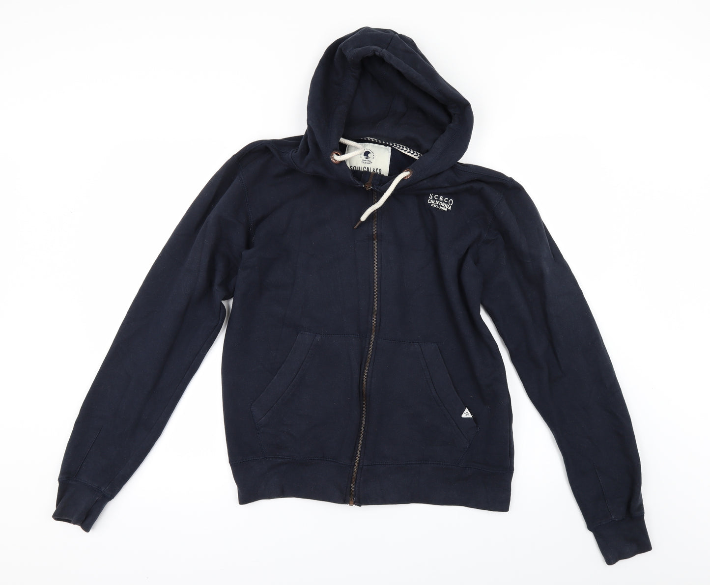 SoulCal&Co Mens Blue   Full Zip Hoodie Size M