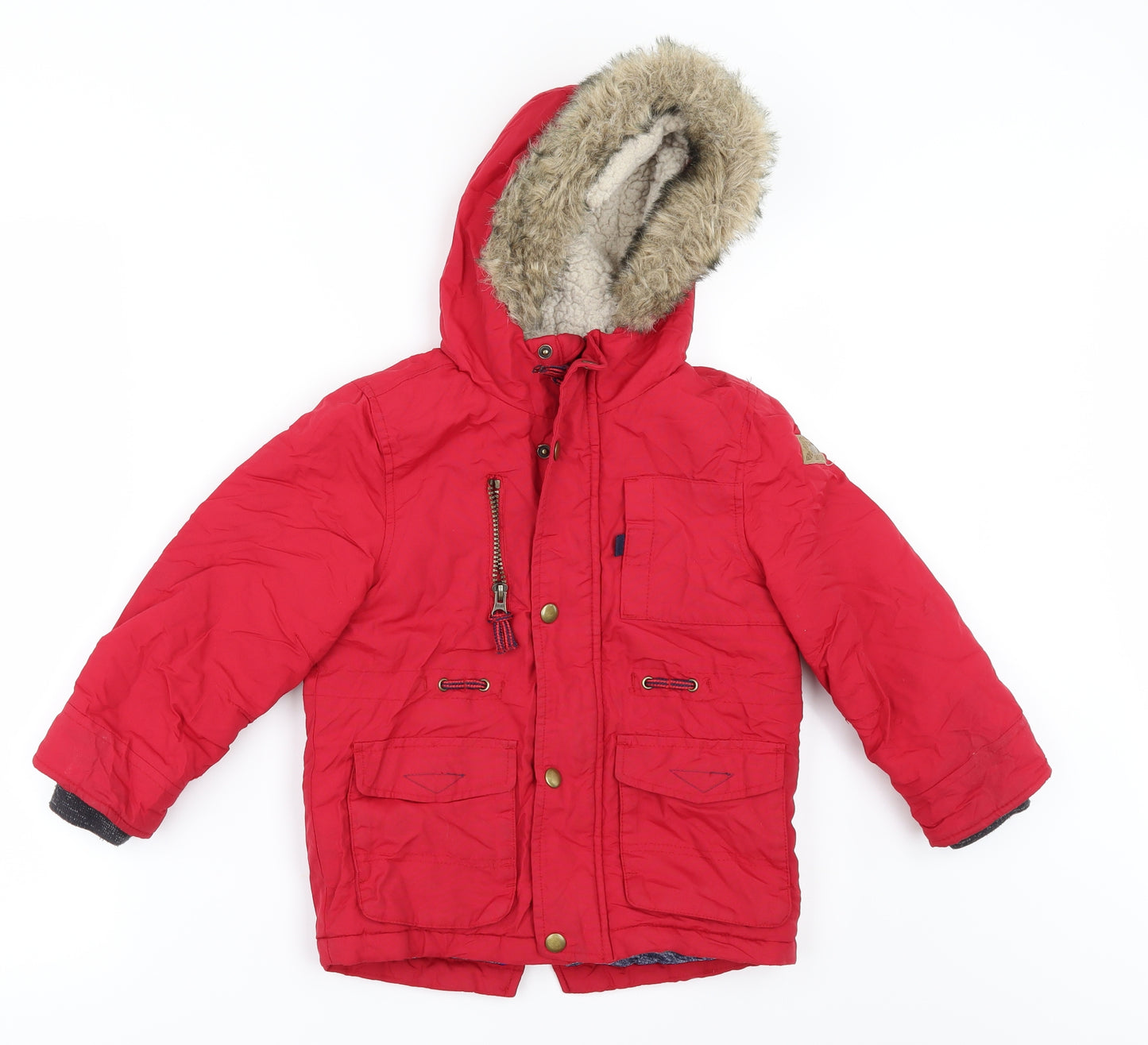 TU Boys Red   Jacket  Size 3-4 Years