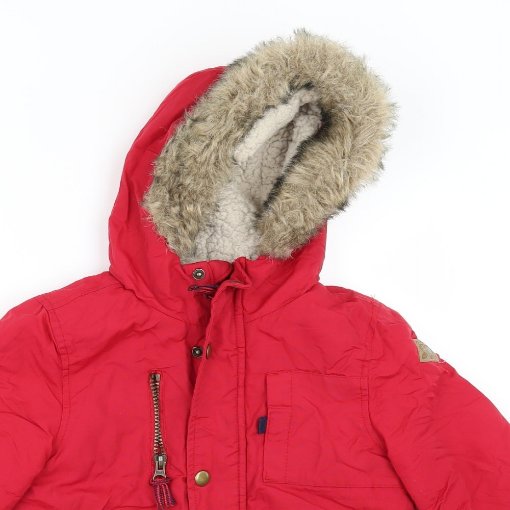 TU Boys Red   Jacket  Size 3-4 Years
