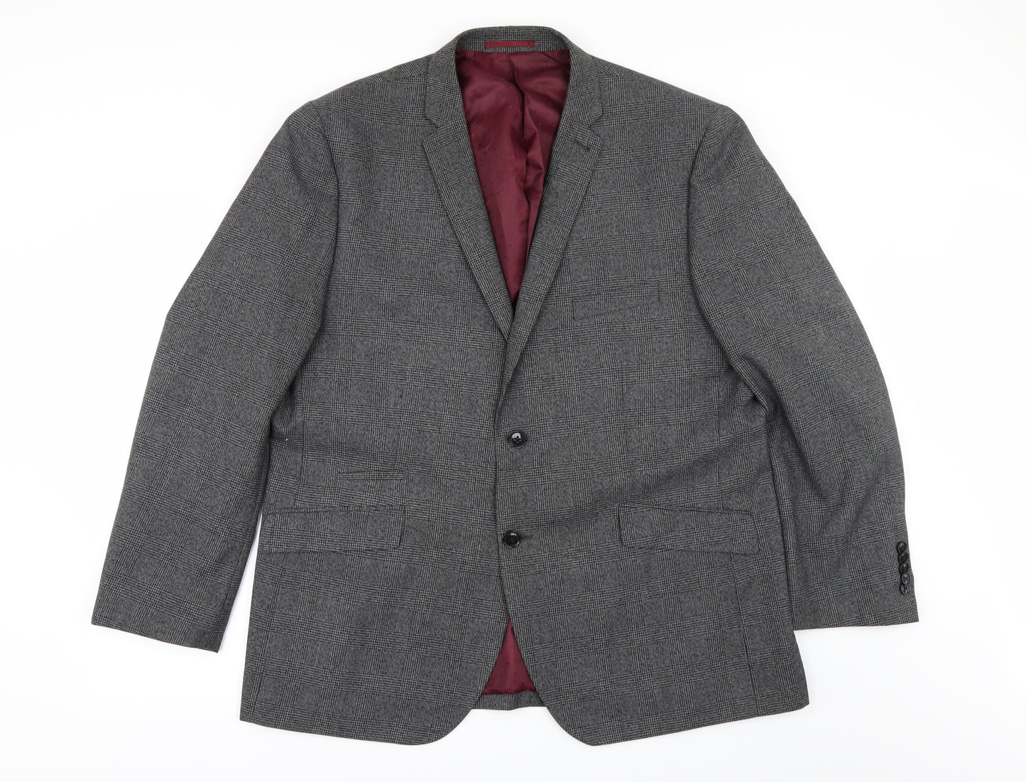 Taylor & Wright Mens Gold Check  Jacket Suit Jacket Size 48