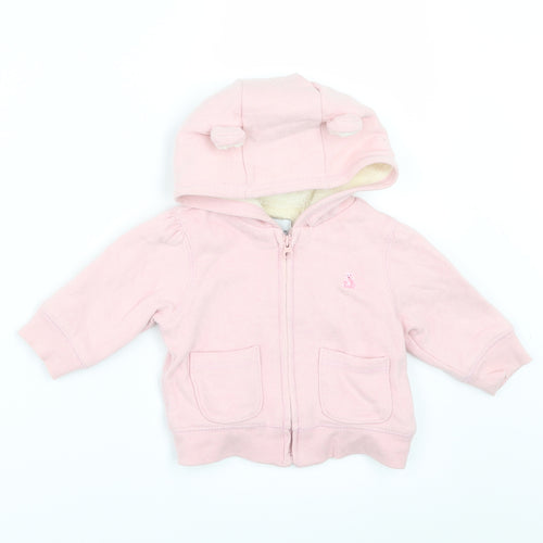 Gap Girls Pink   Jacket  Size 3-6 Months  - Ears Hood