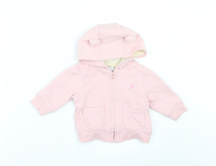 Gap Girls Pink Jacket Size 3-6 Months - Ears Hood