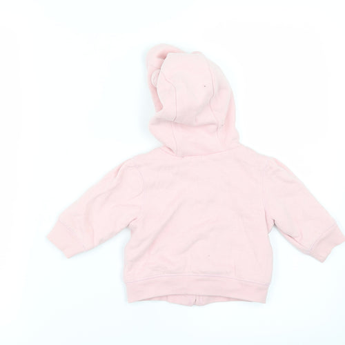 Gap Girls Pink   Jacket  Size 3-6 Months  - Ears Hood