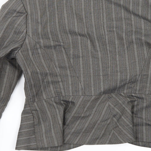 NEXT Womens Beige Striped  Jacket  Size 12