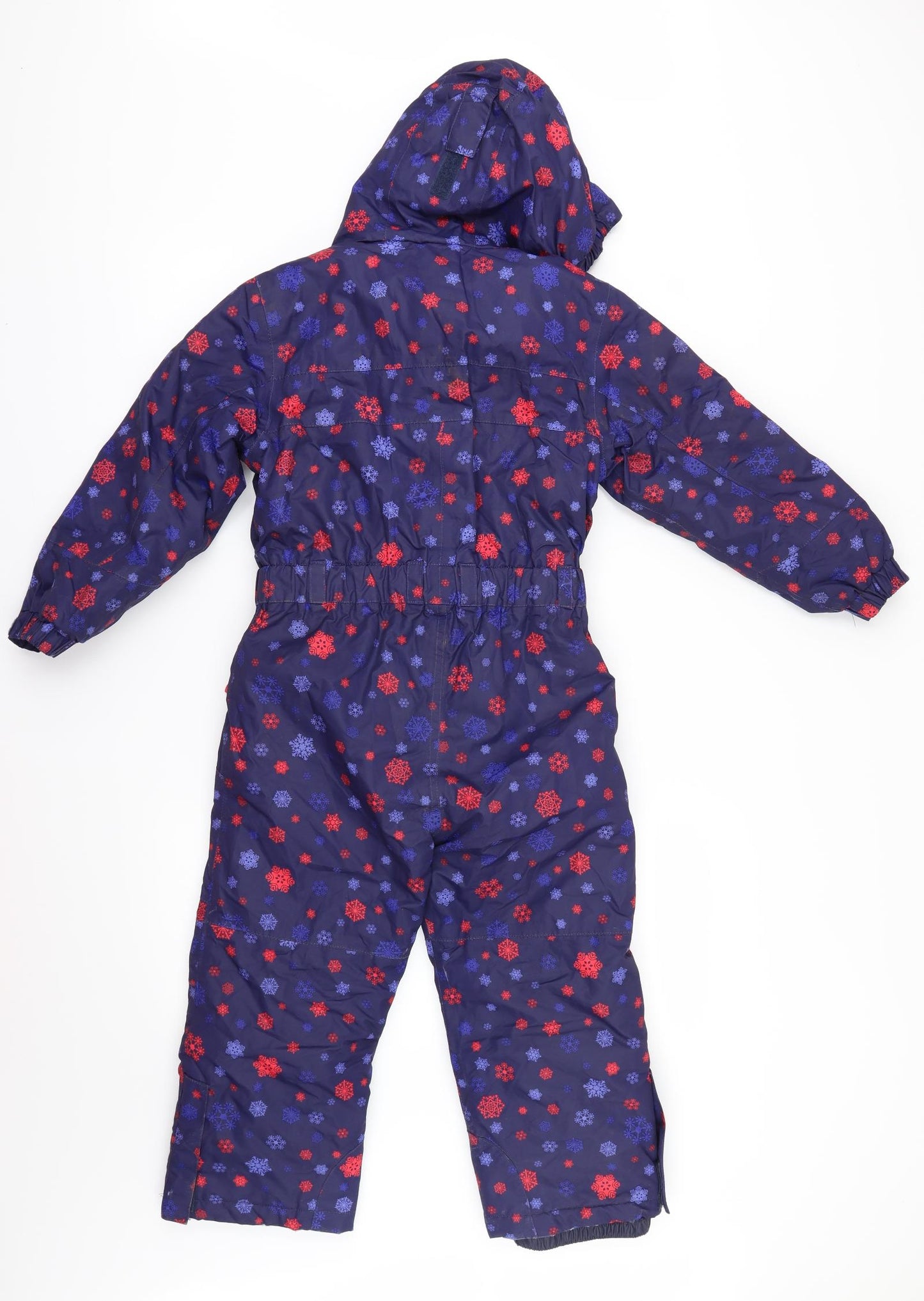 Mountain Warehouse Girls Blue Geometric  Jacket Snowsuit Size 5-6 Years