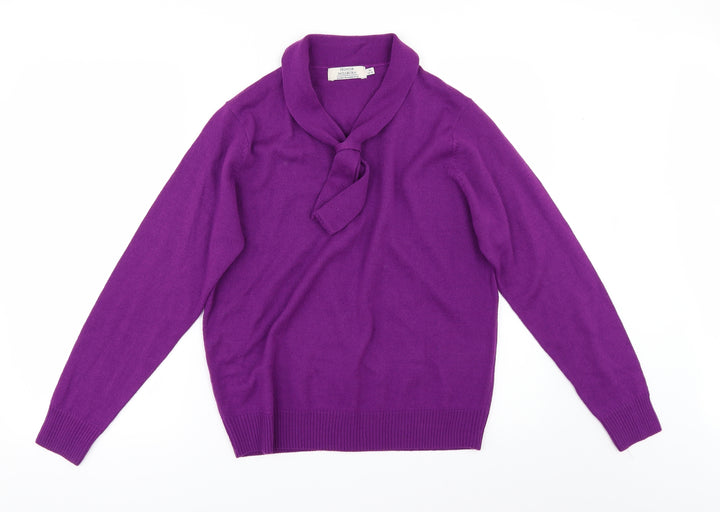 EWM Womens Purple Pullover Jumper Size M