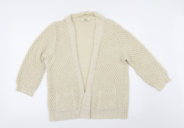 Oasis Womens Ivory   Cardigan Jumper Size M