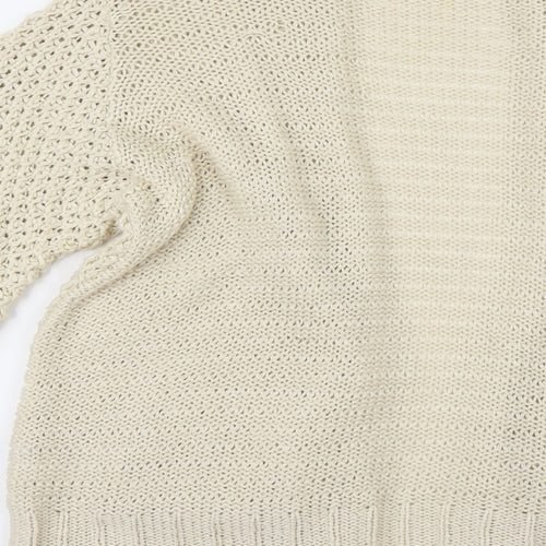 Oasis Womens Ivory   Cardigan Jumper Size M