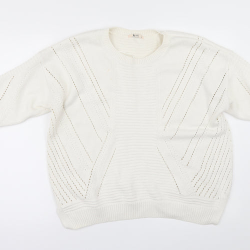 TU Womens Ivory   Pullover Jumper Size 16