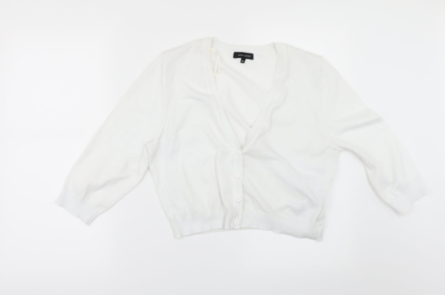 New Look Womens White   Cardigan Jumper Size 14