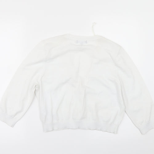 New Look Womens White   Cardigan Jumper Size 14