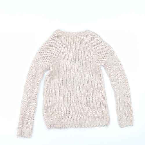 Matalan Girls Pink   Pullover Jumper Size 8-9 Years