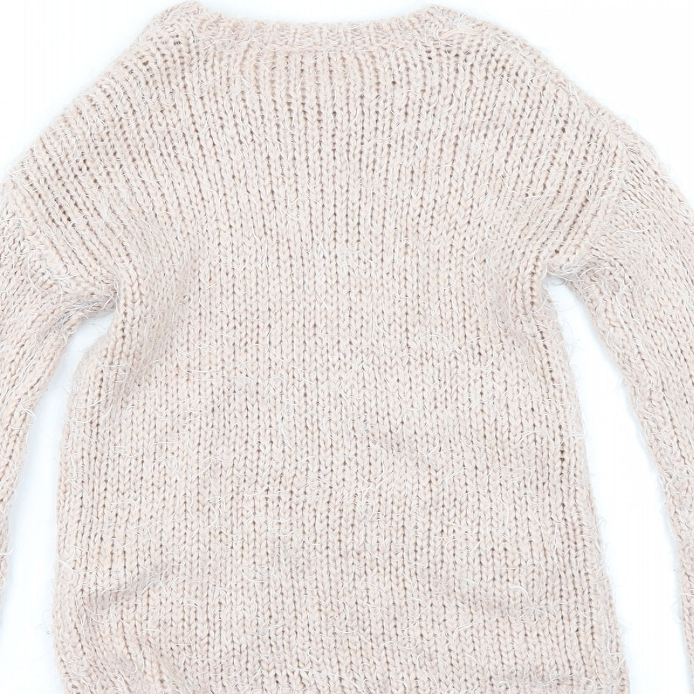 Matalan Girls Pink   Pullover Jumper Size 8-9 Years