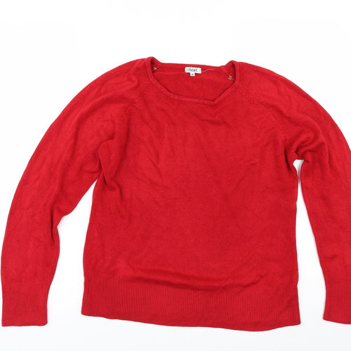 TEXT Womens Red   Pullover Jumper Size M