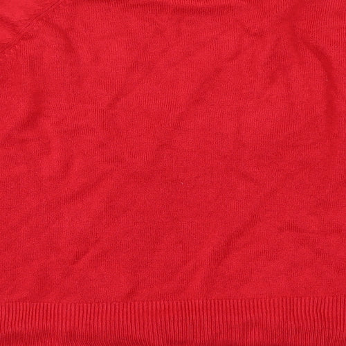 TEXT Womens Red   Pullover Jumper Size M