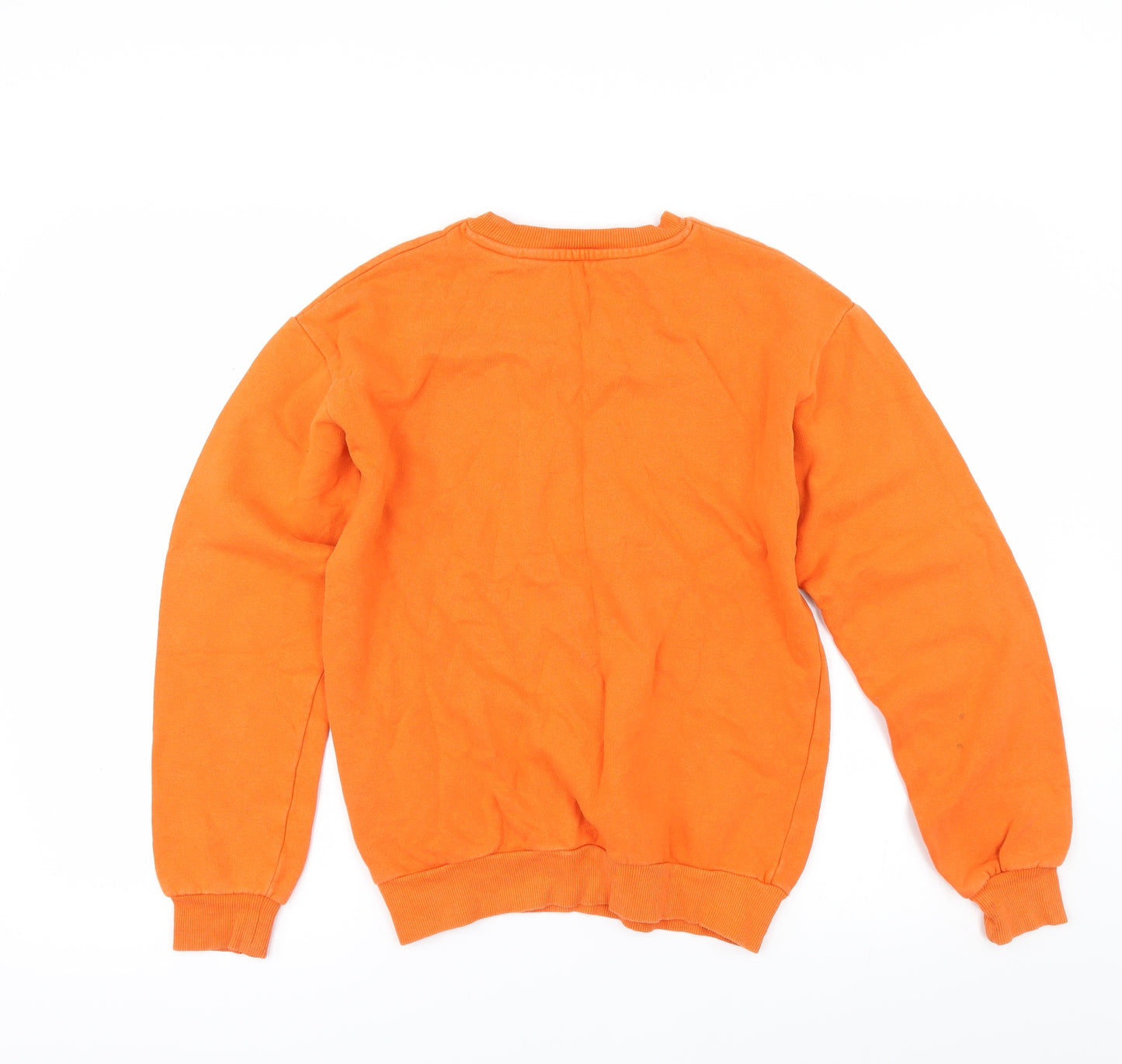 Topshop` Womens Orange   Pullover Sweatshirt Size 6