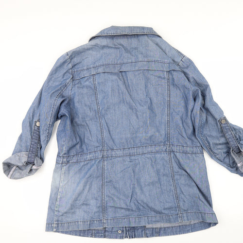 Maine New England Womens Black  Denim Jacket  Size 18