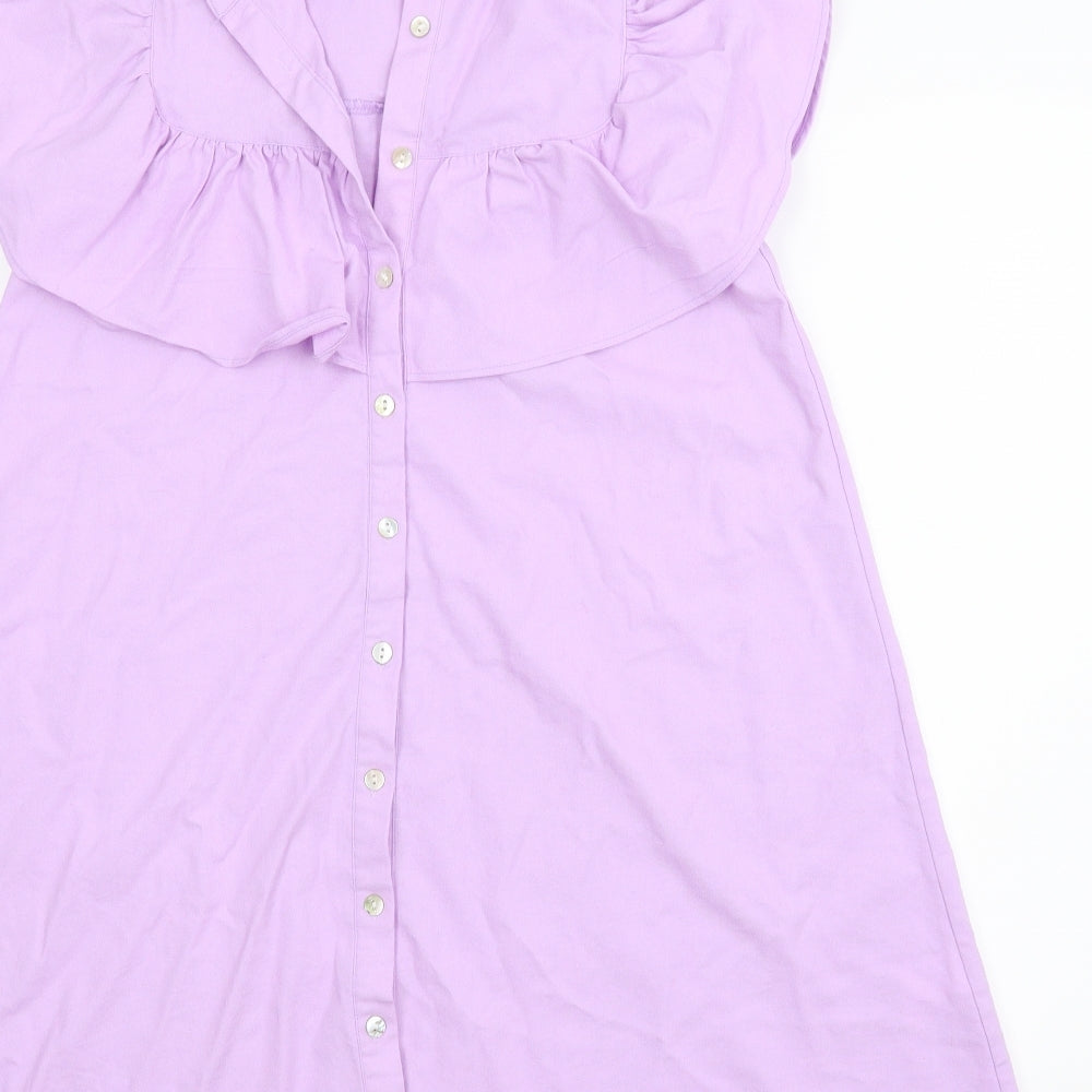 SheIn Womens Purple   Shirt Dress  Size M