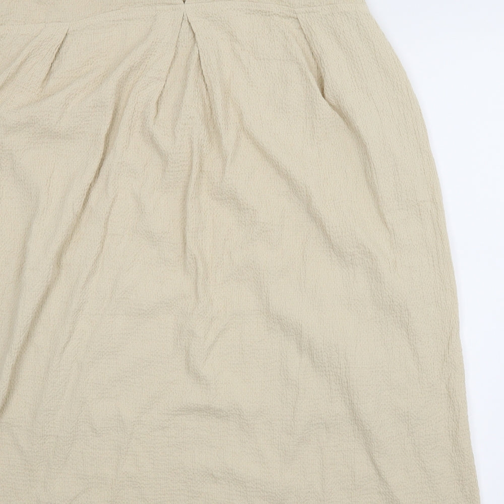 Vog Style Womens Beige   Tunic Blouse Size 2XL