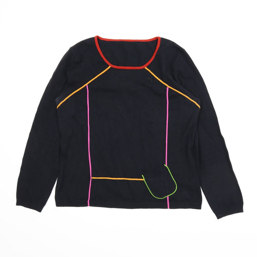 Preworn Womens Black   Pullover Jumper Size 10