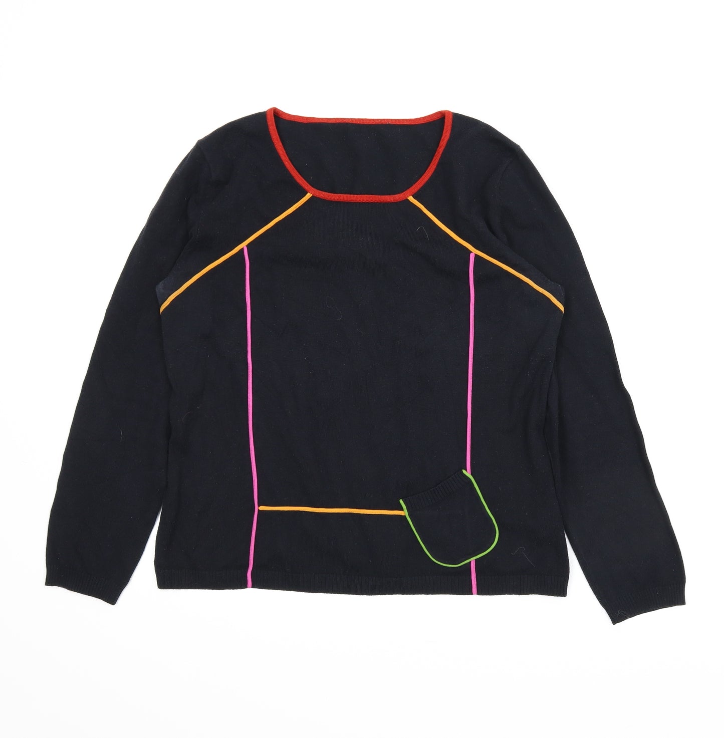 Preworn Womens Black   Pullover Jumper Size 10